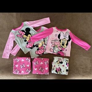 Disney Toddler Minnie Mouse 2-Piece PJ Sets, 3T